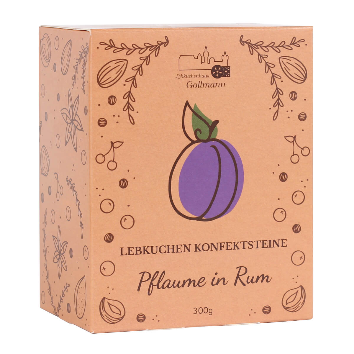 Lebkuchenkonfekt Pflaume-Rum