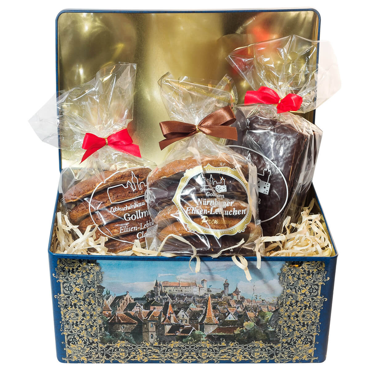 Blechtruhe mit Lebkuchen