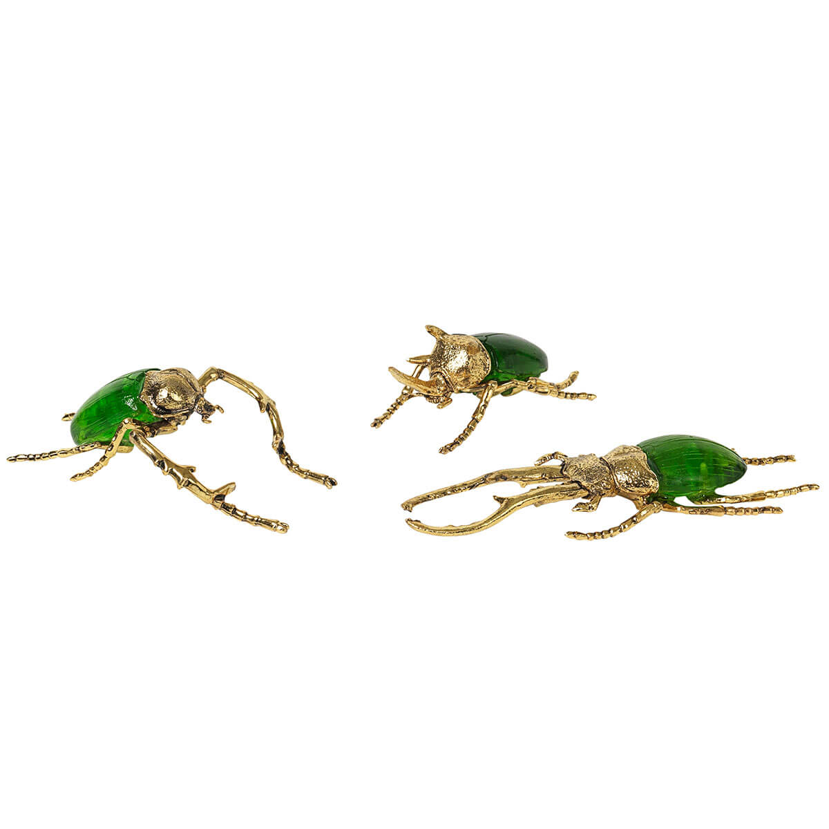 Metall Deko Insekten in grün/gold von Broste